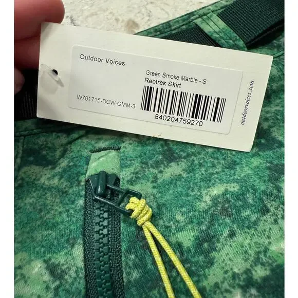 Outdoor Voices Green Smoke Marble Rectrek Skirt Size S NWT - Picture 5 of 8